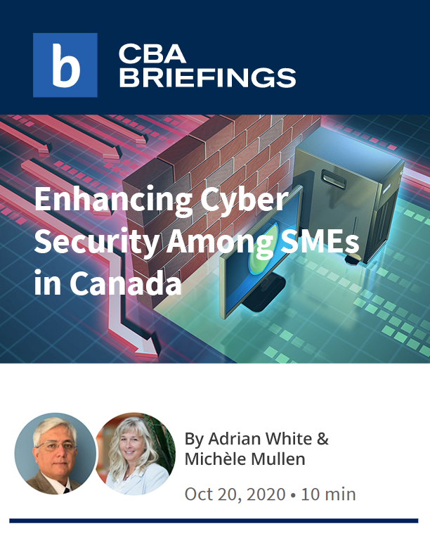 screenshot of briefings article on cyber security