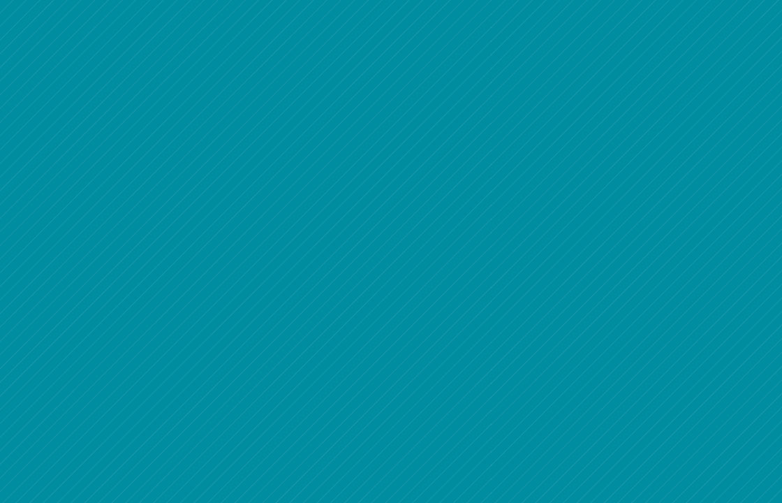 turquoise background with faint white diagonal lines over top